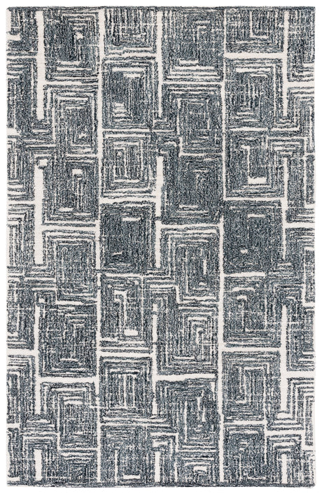 Safavieh Metro Met177Z Black/Ivory Rug.