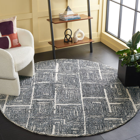 Safavieh Metro Met177Z Black/Ivory Rug.