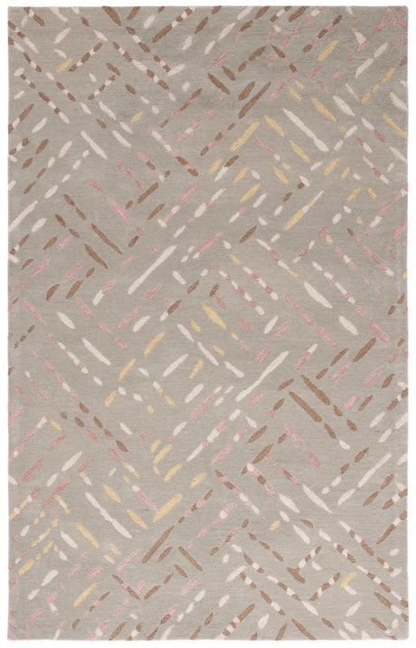 Safavieh Metro Met252E Taupe/Pink Rug.