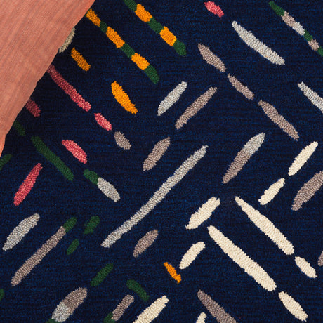 Safavieh Metro Met252N Navy/Pink Rug.