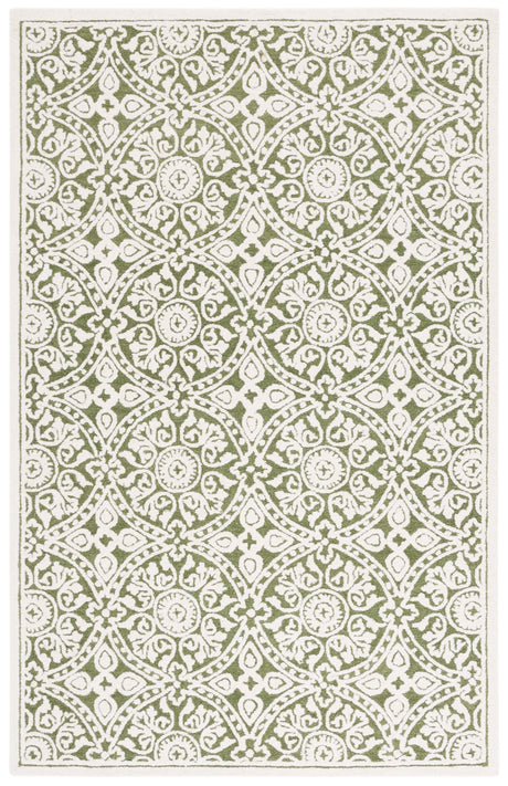 Safavieh Metro Met256Y Green/Ivory Rug.