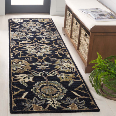 Safavieh Metro Met325Z Black/Beige Rug.