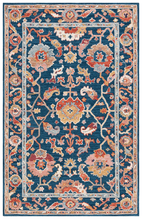 Safavieh Metro Met328N Navy/Red Rug.