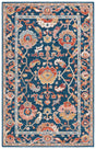 Safavieh Metro Met328N Navy/Red Rug.