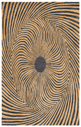 Safavieh Metro Met358Z Black/Gold Rug.
