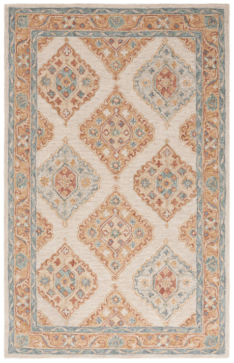Safavieh Metro Met378B Beige/Rust Rug.