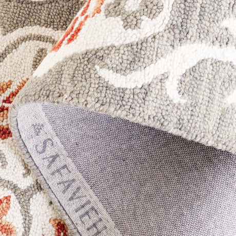 Safavieh Metro Met379F Grey/Rust Rug.