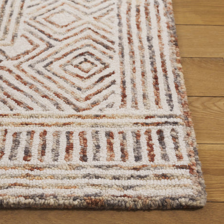 Safavieh Metro Met382A Ivory/Rust Rug.