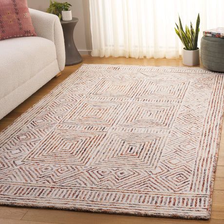 Safavieh Metro Met382A Ivory/Rust Rug.