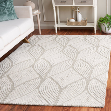 Safavieh Metro Met425B Beige/Grey Rug.