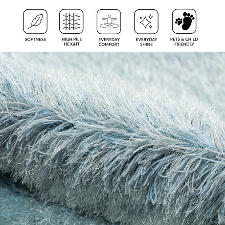 Amer Metro MET-45 Newborn Blue area rug - infographic view