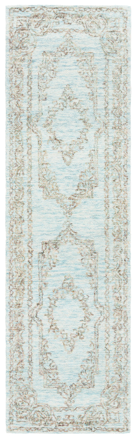 Safavieh Metro Met575L Light Blue/Green Rug.