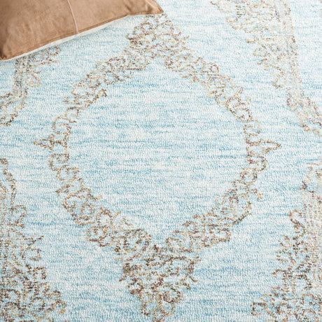 Safavieh Metro Met575L Light Blue/Green Rug.