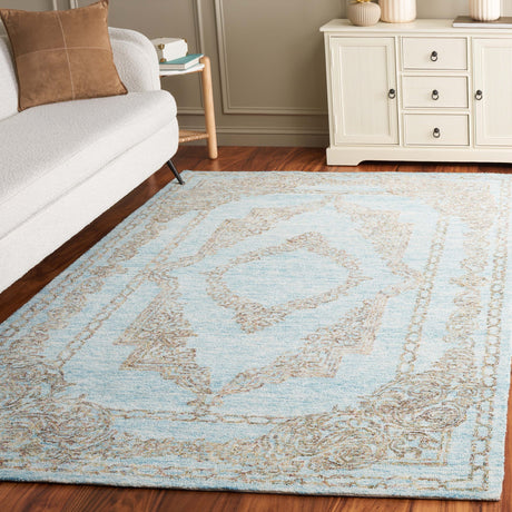 Safavieh Metro Met575L Light Blue/Green Rug.