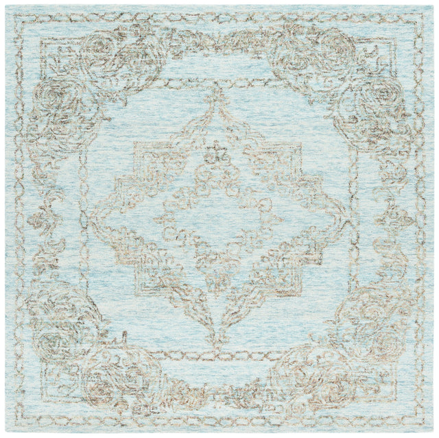 Safavieh Metro Met575L Light Blue/Green Rug.