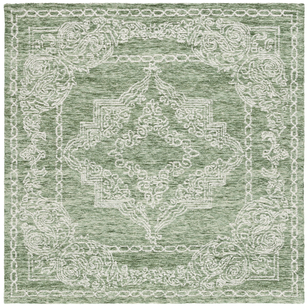 Safavieh Metro Met575Y Green/Ivory Rug.