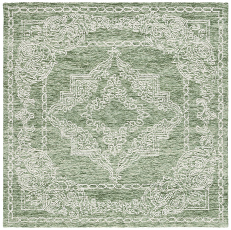 Safavieh Metro Met575Y Green/Ivory Rug.