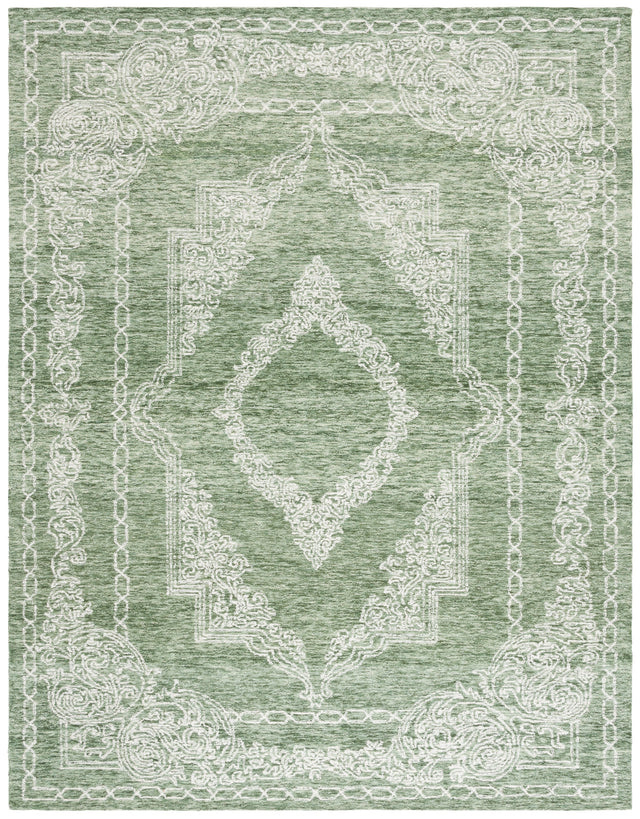 Safavieh Metro Met575Y Green/Ivory Rug.