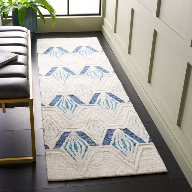 Safavieh Metro Met576A Ivory/Blue Rug.