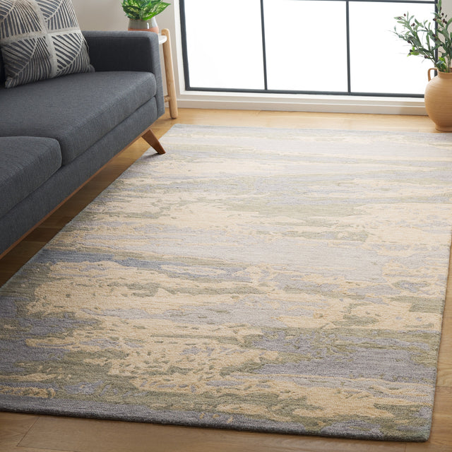 Safavieh Metro Met650F Blue/Ivory Rug.