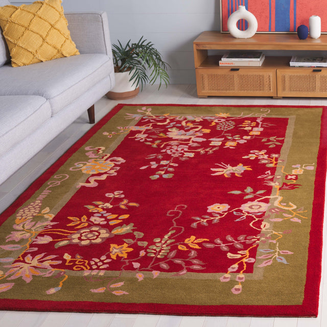 Safavieh Metro Met725Q Red/Green Rug.