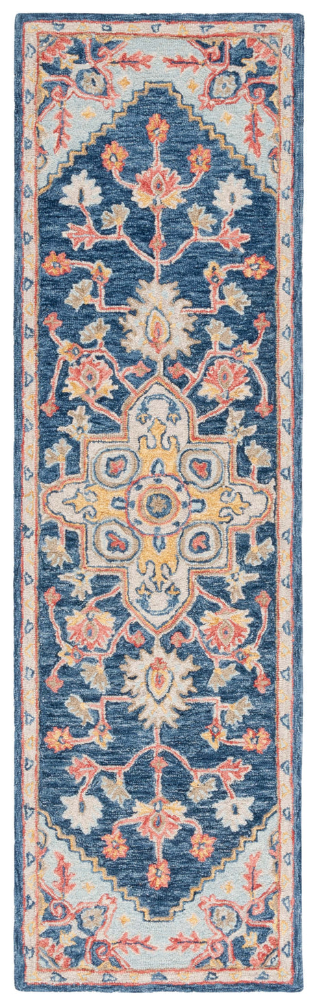 Safavieh Metro Met728N Navy/Beige Rug.