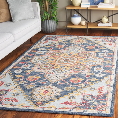 Safavieh Metro Met728N Navy/Beige Rug.