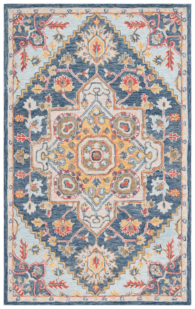 Safavieh Metro Met728N Navy/Beige Rug.