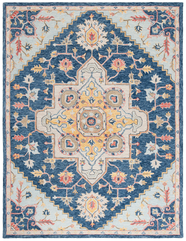 Safavieh Metro Met728N Navy/Beige Rug.