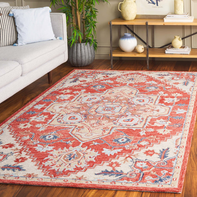 Safavieh Metro Met728Q Red/Beige Rug.