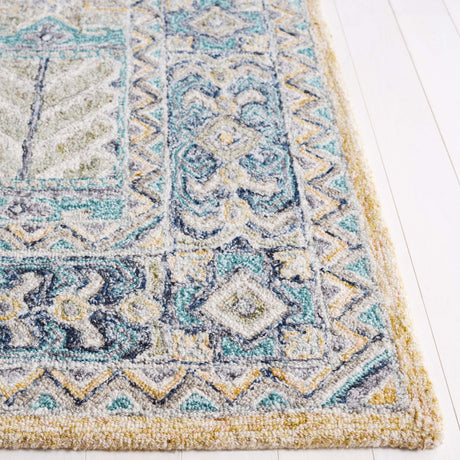 Safavieh Metro Met753J Teal/Blue Rug.