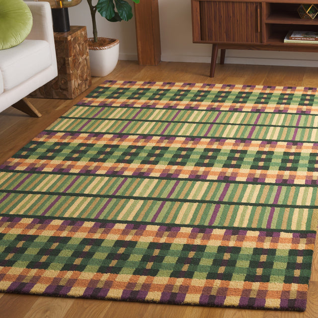 Safavieh Metro Met852Y Green/Gold Rug.