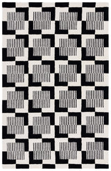 Safavieh Metro Met869Z Black/Ivory Rug.