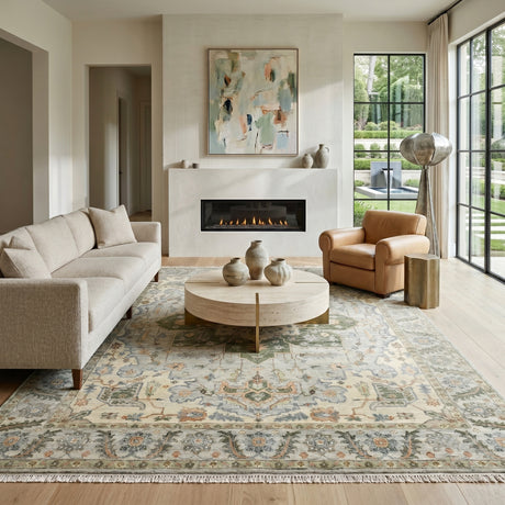 Amer Milano MIL-10 Stone White area rug - lifestyle view