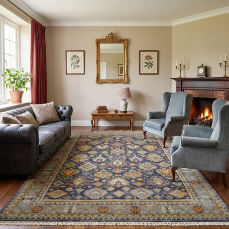 Amer Milano MIL-30 Dark Blue area rug - lifestyle view