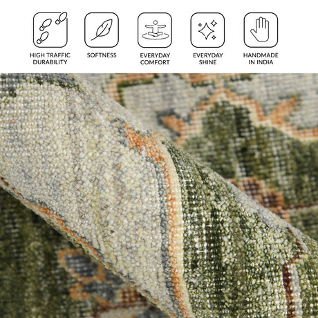 Amer Milano MIL-10 Stone White area rug - infographic view