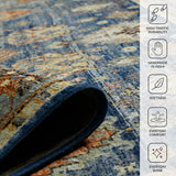 Amer Milano MIL-30 Dark Blue area rug - infographic view