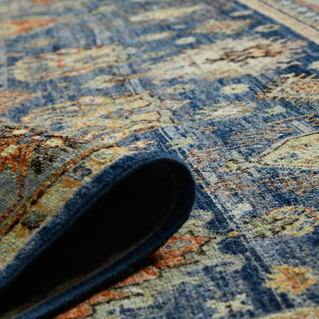Amer Milano MIL-30 Dark Blue area rug - rolled view