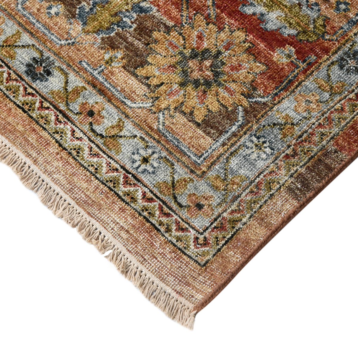 Amer Milano MIL-4 Coral / Coral area rug - corner view