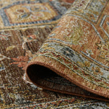 Amer Milano MIL-4 Coral / Coral area rug - rolled view