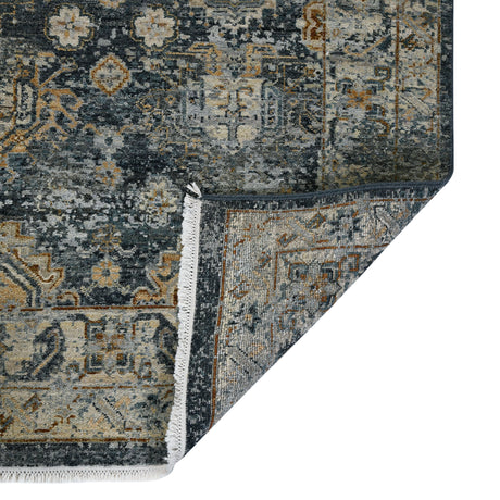 Amer Milano MIL-40 Sea Blue area rug - back view