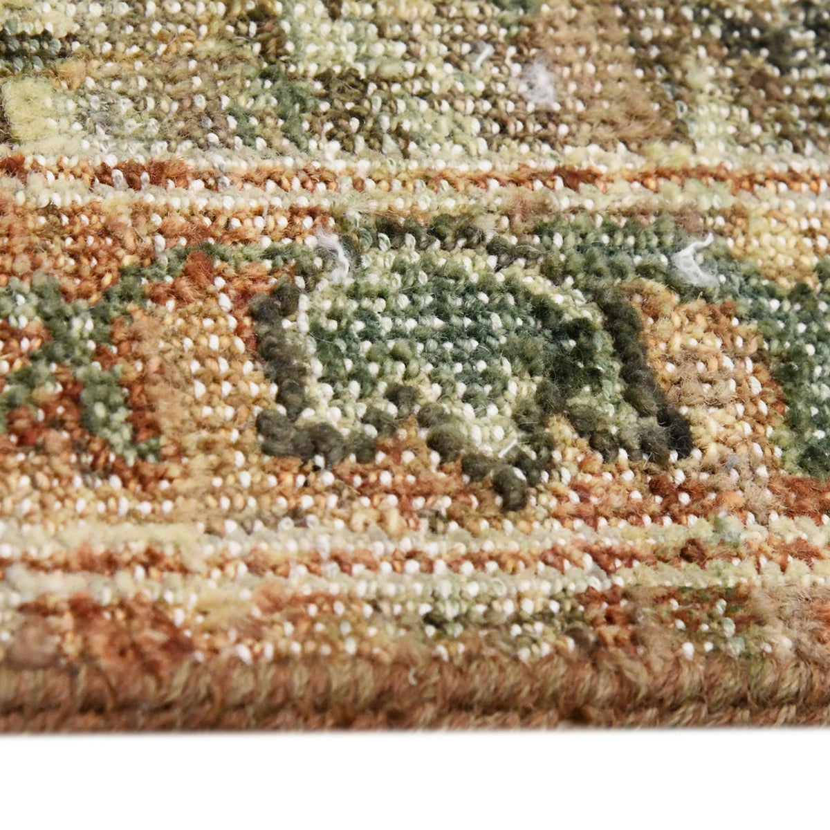 Amer Milano MIL-6 Amber / Sage area rug - profile view