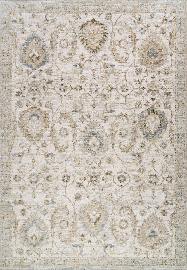 Dynamic Rugs Milano 12500 Power Loomed Transitional Grey/Beige/Dark Grey Rug