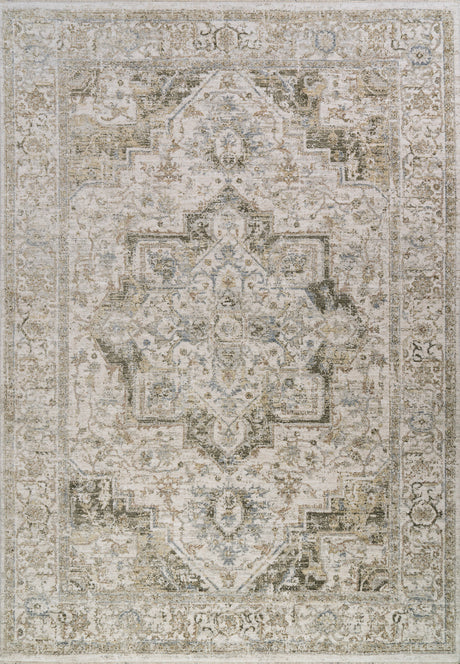 Dynamic Rugs Milano 12501 Power Loomed Transitional Grey/Beige Rug
