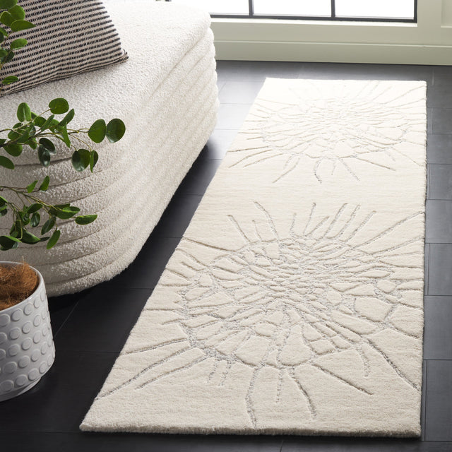 Safavieh Mykonos Mkn101A Ivory/Silver Rug.