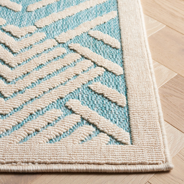 Safavieh Milos Mlo104K Turquoise/Ivory Rug.