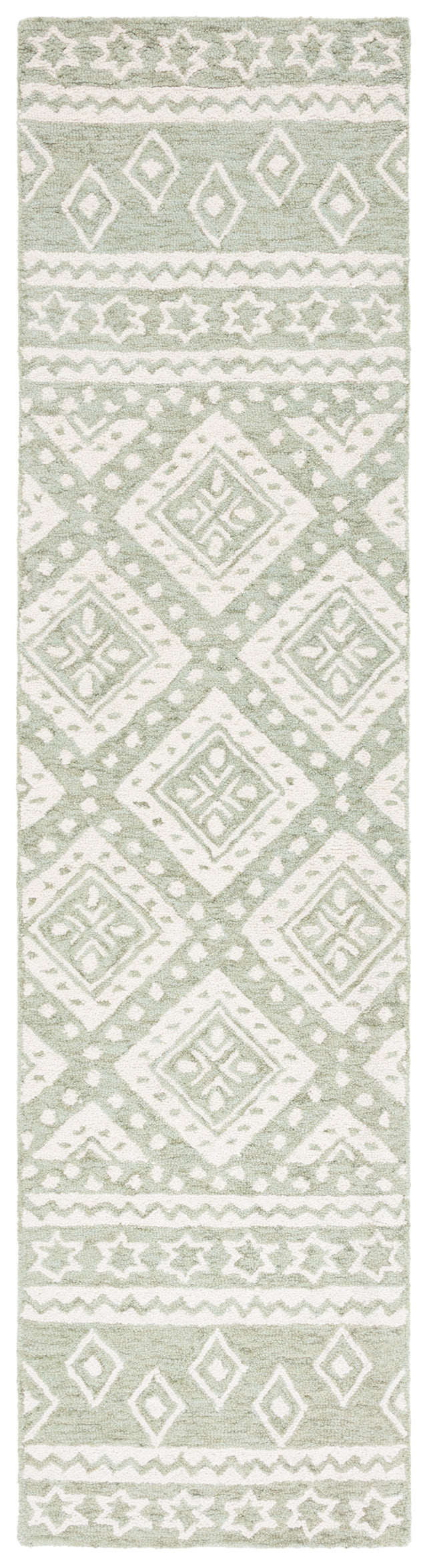 Safavieh Micro-Loop Mlp501W Sage/Ivory Rug.