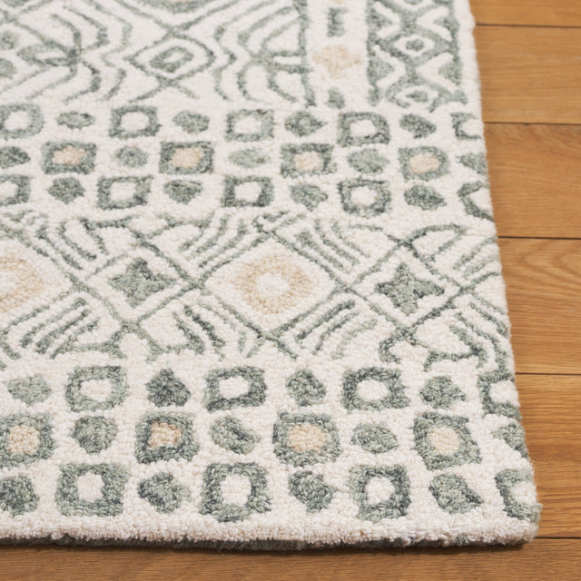 Safavieh Micro-Loop Mlp801A Ivory/Grey Rug.