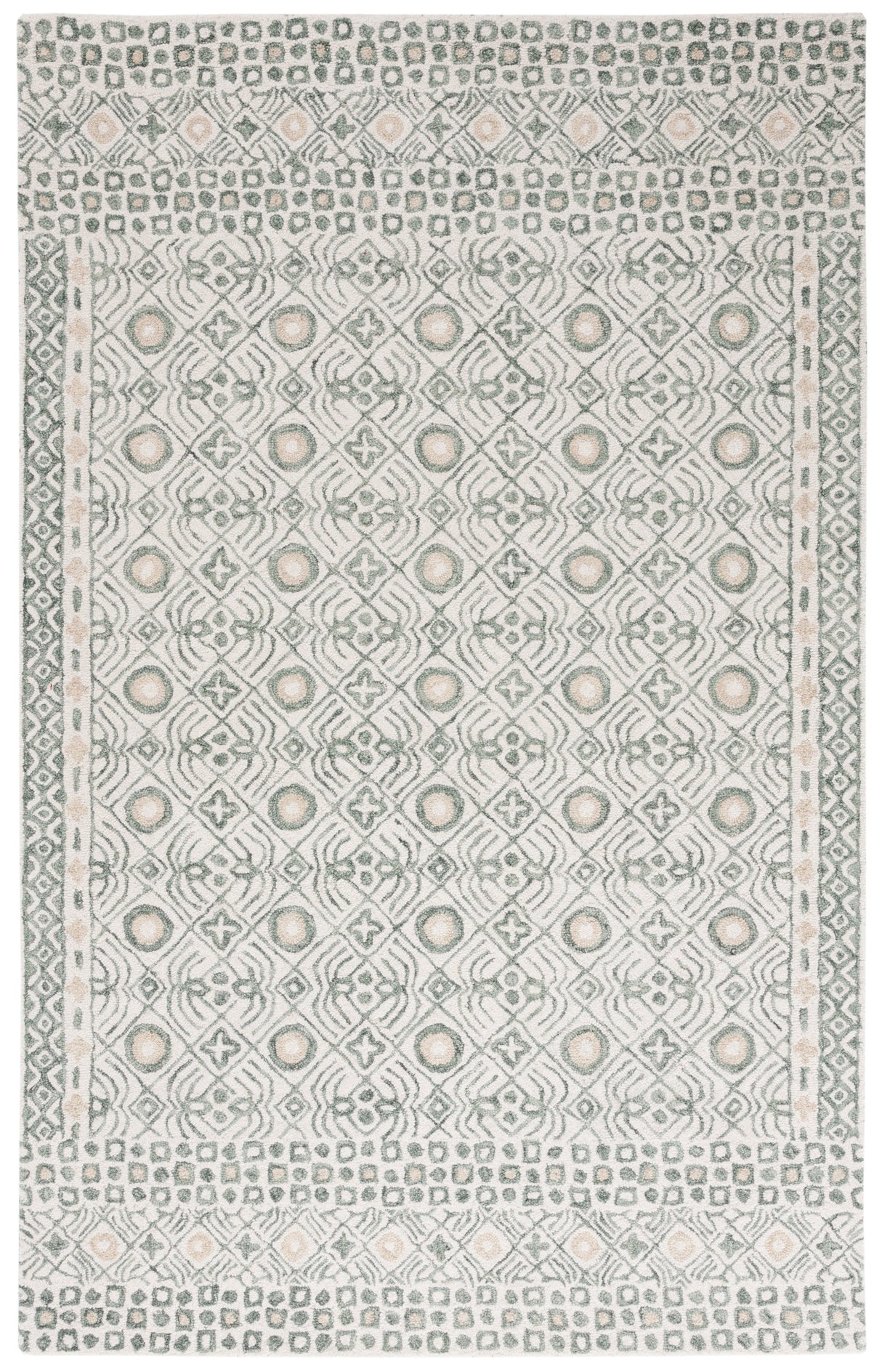 Safavieh Micro-Loop Mlp801A Ivory/Grey Rug.