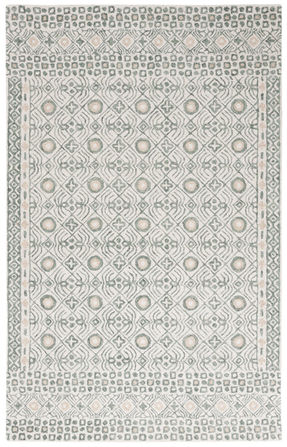 Safavieh Micro-Loop Mlp801A Ivory/Grey Area Rug